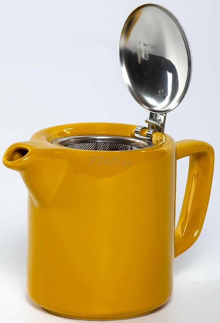 Заварочный чайник керамический ELRINGTON Феличита Глазурь Yellow 0,5 л (4660087532144) - Фото 3